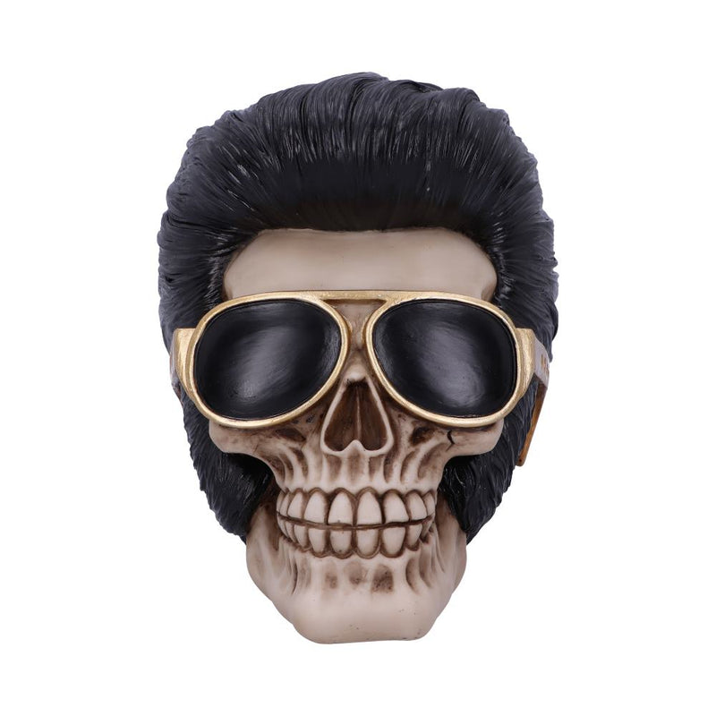 Uh Huh 17cm-Uh Huh The King Elvis Skull Figurine.