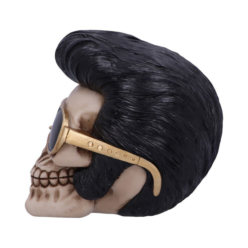 Uh Huh 17cm-Uh Huh The King Elvis Skull Figurine.