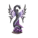Guardian's Embrace. 60cm:-Guardians Embrace Large Dark Fairy Dragon Ornament