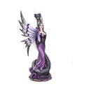 Guardian's Embrace. 60cm:-Guardians Embrace Large Dark Fairy Dragon Ornament
