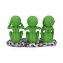 Three Wise Martians 16cm- See No Hear No Speak No Evil Alien Figurines.
