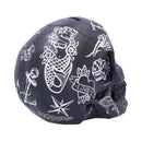 Tattoo Fund (Black)- Black and White Traditional, Tribal Tattoo Fund Skull.