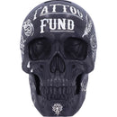 Tattoo Fund (Black)- Black and White Traditional, Tribal Tattoo Fund Skull.