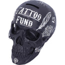 Tattoo Fund (Black)- Black and White Traditional, Tribal Tattoo Fund Skull.