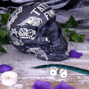 Tattoo Fund (Black)- Black and White Traditional, Tribal Tattoo Fund Skull.