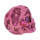 Tattoo Fund (Pink)- Pink Traditional Tribal Tattoo Fund Skull Money Box.
