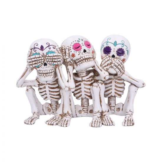 Three Wise Calaveras 20.3cm.