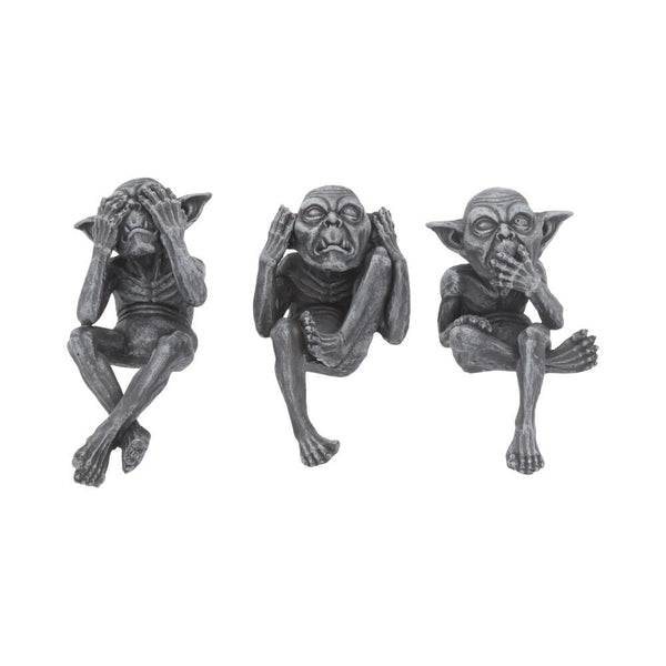 Three Wise Goblins 12cm:-Three Wise Goblins Figurine Gargoyle Ornaments.
