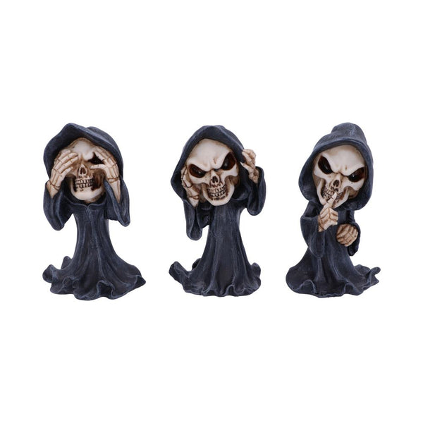 Three Wise Reapers 11cm-See No Hear No Speak No Evil Cartoon Grim Reapers.