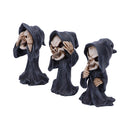 Three Wise Reapers 11cm-See No Hear No Speak No Evil Cartoon Grim Reapers.