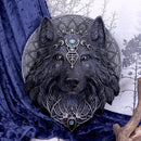 Wolf Moon 30cm [Dark Gothic Magical Wolf Moon Wall Hanging Plaque.]