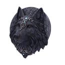 Wolf Moon 30cm [Dark Gothic Magical Wolf Moon Wall Hanging Plaque.]